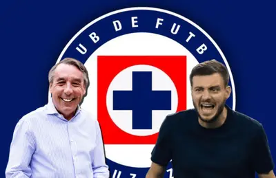 Emilio Azcárraga riendo y Martín Anselmi gritando/Foto Pinterest.