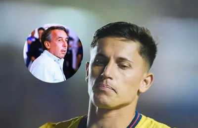 Emilio Azcárraga y Brian Rodríguez/Foto Diario AS.