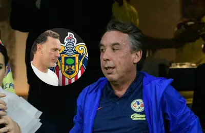 Emilio Azcárraga y Gabriel Milito/ Foto Pasión Águila.