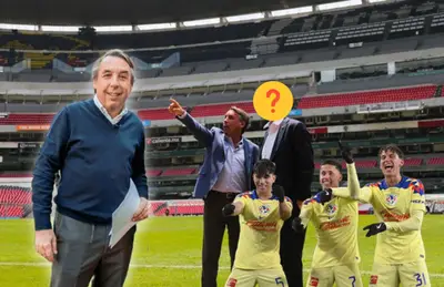 Emilio Azcárraga y jugadores del América bailando/ Foto Mediotiempo.
