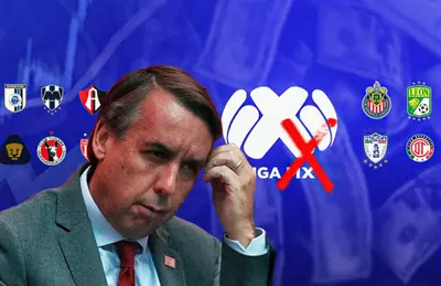 Emilio Azcárraga y logos de equipos/ Foto Goal.com