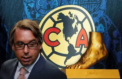 Emilio Azcárraga y pie de oro/Foto Club América.