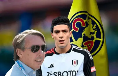 Emilio Azcárraga y Raúl Jiménez/ Foto Récord.