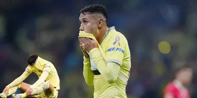 Emilio Lara en partido con el América. Foto: Fútbol Total.