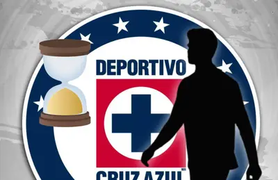 Emoji de reloj de arena y Carlos Moreno en forma de silueta/Foto Rayados.