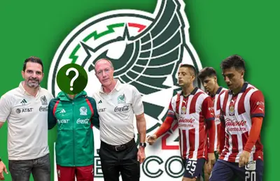 Entrenador con el rostro tapado y jugadores de Chivas/Foto Pinterest.