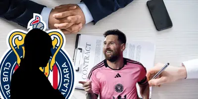 Entrenador incógnito junto a Lionel Messi / FOTO CNN