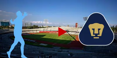 EOU tomado de Wikipedia, con escudo de Pumas al frente