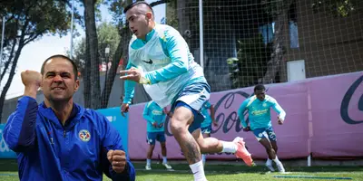 Erick Sánchez en entrenamiento en Coapa. Foto: Club América