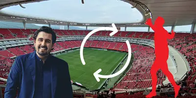 Estadio Akron vacío desde el interior. Foto: Wikipedia