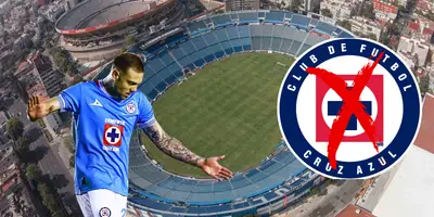 Estadio de Cruz Azul de fondo. Foto: Bolavip