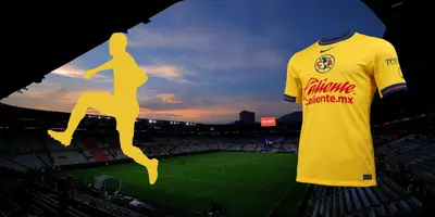 Estadio Hidalgo de fondo, tomado de Tuzos, con jersey del América al frente