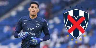 Esteban Andrada en calentamiento con Rayados. Foto: Excélsior