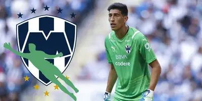 Esteban Andrada en calentamiento con Rayados. Foto: TyC Sports