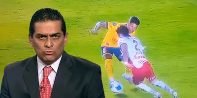 Felipe Ramos Rizo en la polémica jugada de Alan Mozo / FOTO FANDON