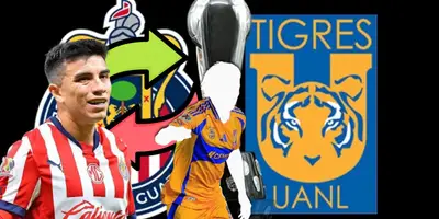 Fernando Beltrán junto a futbolista incógnito de Tigres / FOTO MARCA