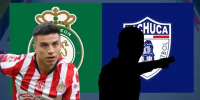 Fernando Beltrán junto a futbolista incógnito / FOTO CLARO SPORTS