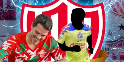 Fernando Gago junto a futbolista incógnito del América