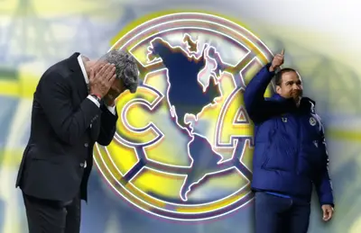 Fernando Ortiz cabizbajo y André Jardine/Foto Americanografico.