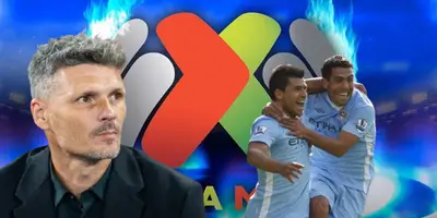 Fernando Ortiz junto a Sergio Agüero y Carlos Tévez / FOTO EL FINANCIERO