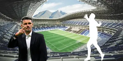 Fernando Ortiz y Estadio BBVA de fondo. Foto: ArchDaily