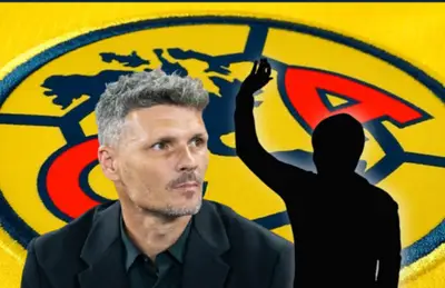 Fernando Ortiz y silueta de jugador/Foto Club América.