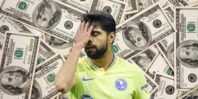 Fondo de dólares tomado de Canva, con Araujo al frente