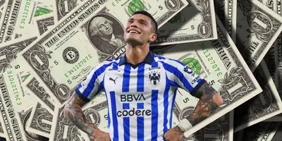 Fondo de dólares tomado de Canva, con Brandon al frente