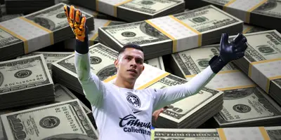 Fondo de dólares tomado de Canva, con Malagón al frente