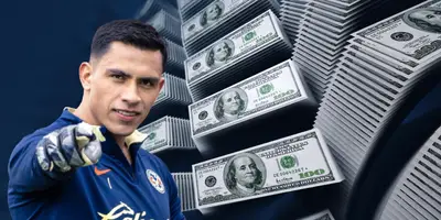 Fondo de dólares tomado de Canva, con Malagón al frente