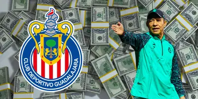 Fondo de dólares tomado de Canva, con Nacho Ambriz al frente