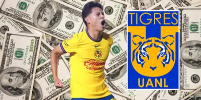 Fondo de dólares tomado de Canva, con Ramón Juárez