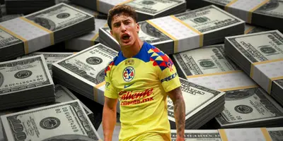 Fondo de dólares tomado de Canva, con Zendejas al frente