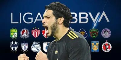 Fondo de equipos de liga mx tomado de Reforma, con Raúl al frente