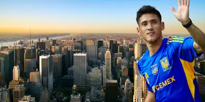 Fondo tomado de Canva, con Antuna al frente