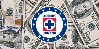 Fondo tomado de Canva, con escudo de Cruz Azul al frente