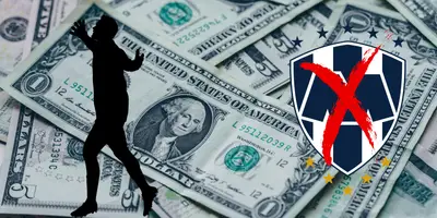 Fondo tomado de Canva, con escudo de Rayados