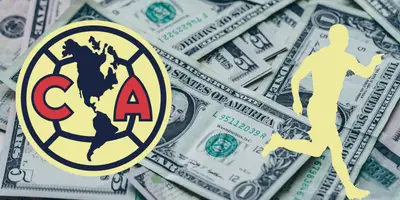 Fondo tomado de Canva, con escudo del América al frente