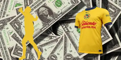 Fondo tomado de Canva, con jersey del América