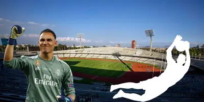 Fondo tomado de Wikipedia, con Keylor al frente