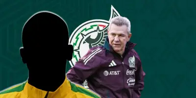 Futbolista incógnito de Brasil junto a Javier Aguirre / FOTO LIVEFÚTBOL