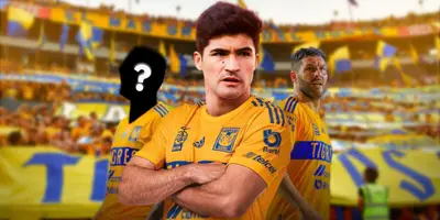 Futbolista incógnito de Tigres junto a Nico Ibáñez y Andre Pierre Gignac / FOTO ESPN