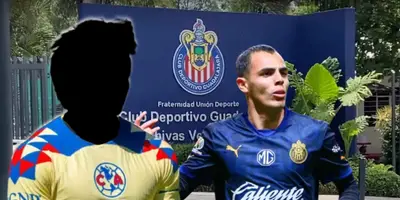 Futbolista incógnito del América junto a Hugo Camberos / FOTO DIARIO AS