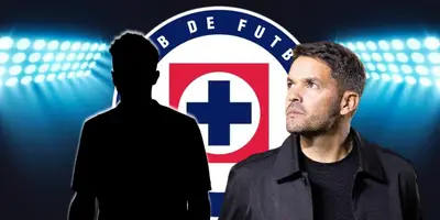 Futbolista incógnito junto a Nicolás Larcamón / FOTO RÉCORD