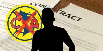 Futbolista incógnito junto al escudo del América / FOTO FÚTBOL TOTAL