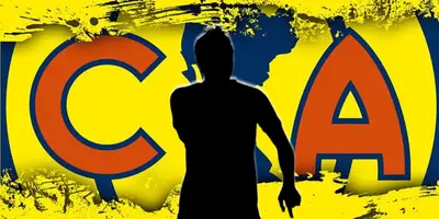 Futbolista incógnito junto al escudo del América / FOTO TODO FICHAJES