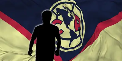 Futbolista incógnito junto al escudo del América / FOTO X