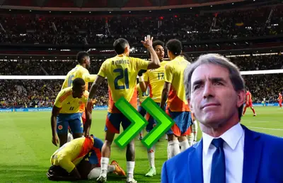 Futbolistas de Colombia y Guillermo Almada/Foto Semana.com