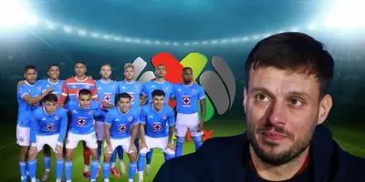 Futbolistas de Cruz Azul junto a Martín Anselmi / FOTO GETTY IMAGES