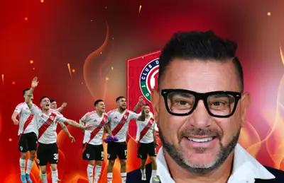 Futbolistas de River Plate y Antonio Mohamed/Foto Toluca.